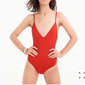 Jcrew 1 piece cross back bathing suit